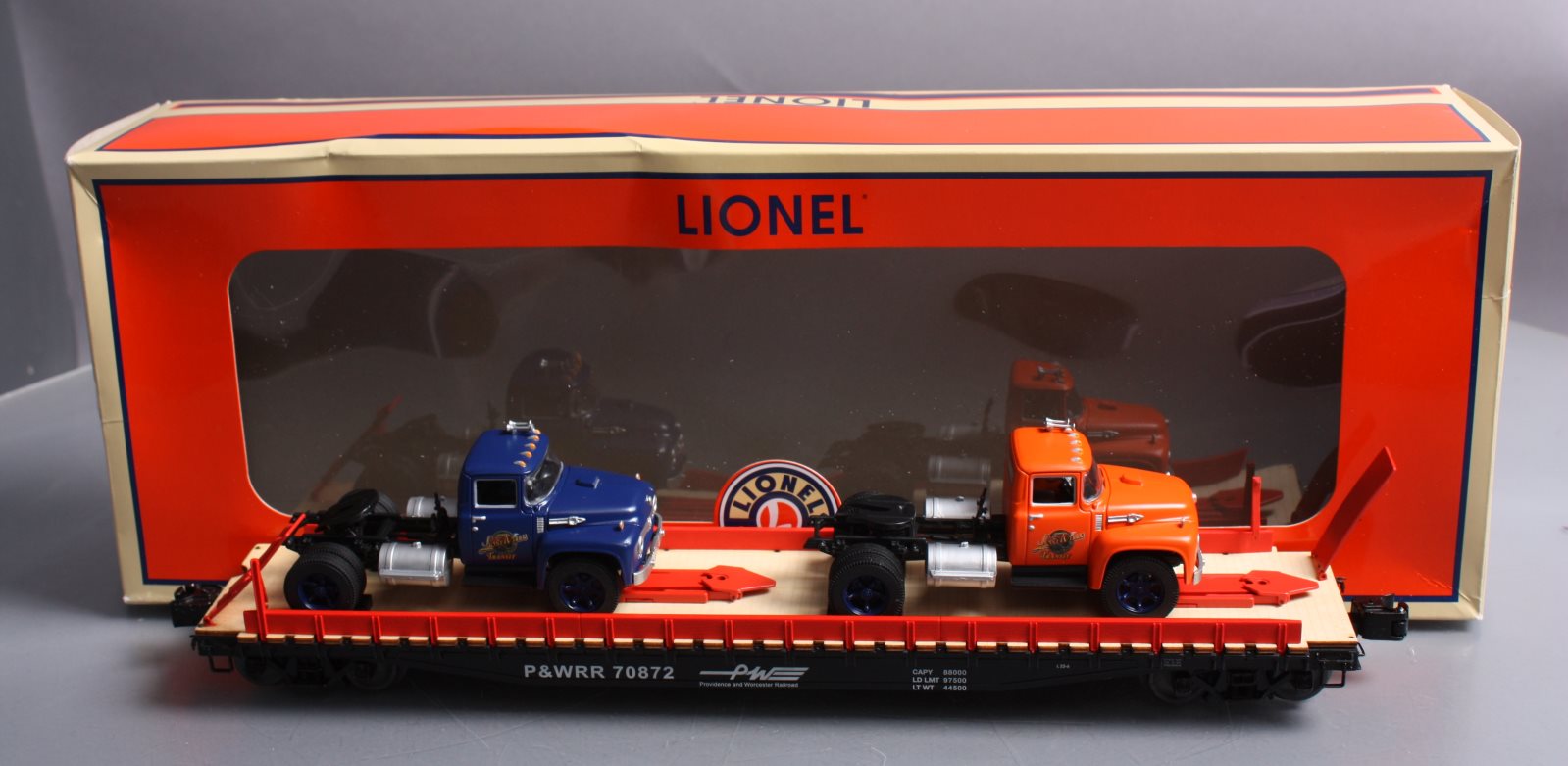 Lionel 6-58254 O Gauge LCCA 2015 P&W PS-4 Flatcar with 2 Tractor Cabs LN/Box