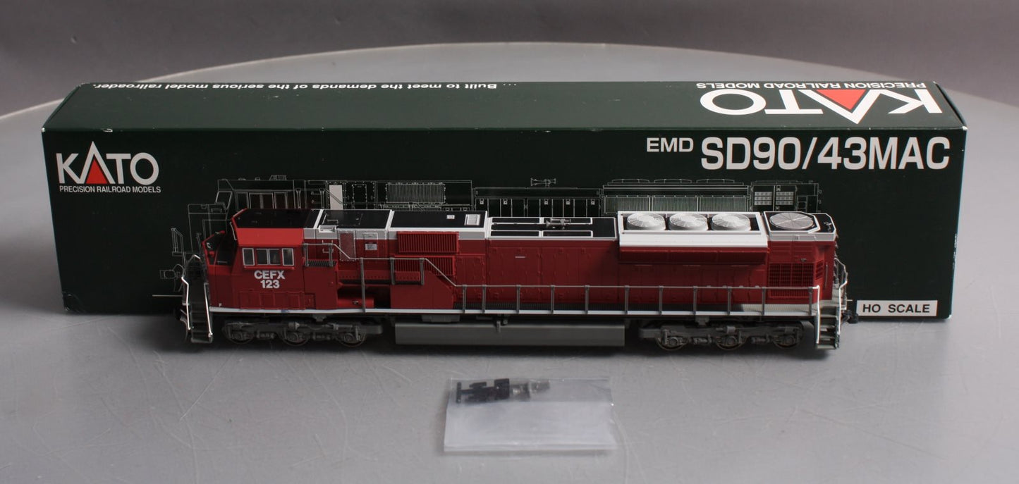 Kato 37-6361 HO Scale CEFX Leasing EMD SD90/43MAC Diesel Locomotive #123 LN/Box