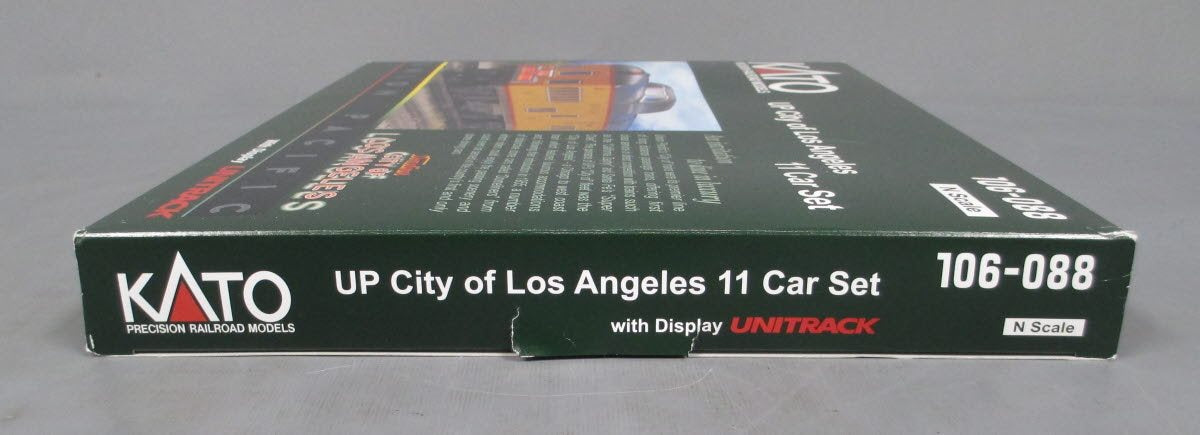 Kato 106-088 N Union Pacific City of Los Angeles Passenger Car (Set of 11) EX/Box