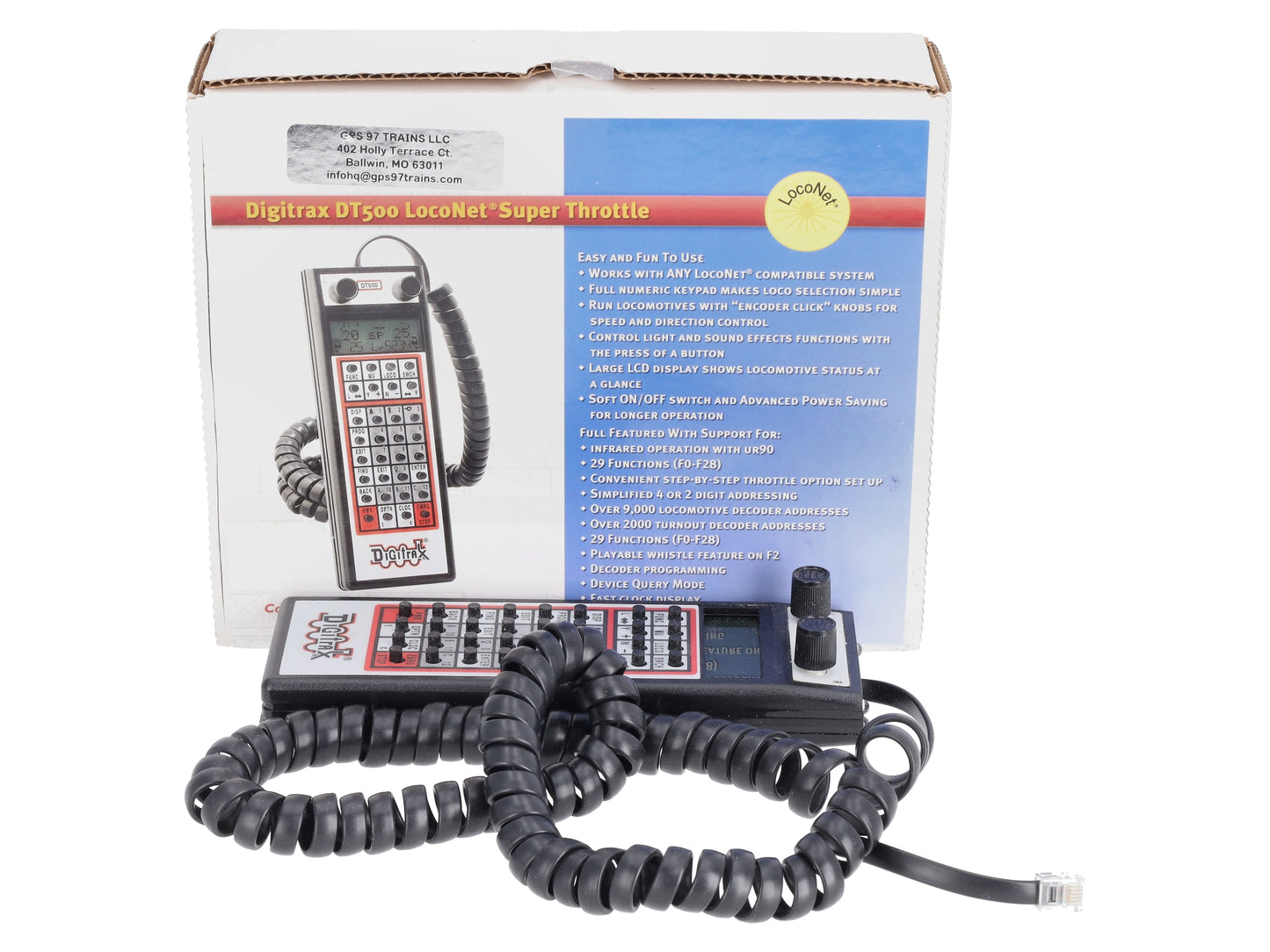 Digitrax DT500 2017 Super Throttle with Infrared Capability