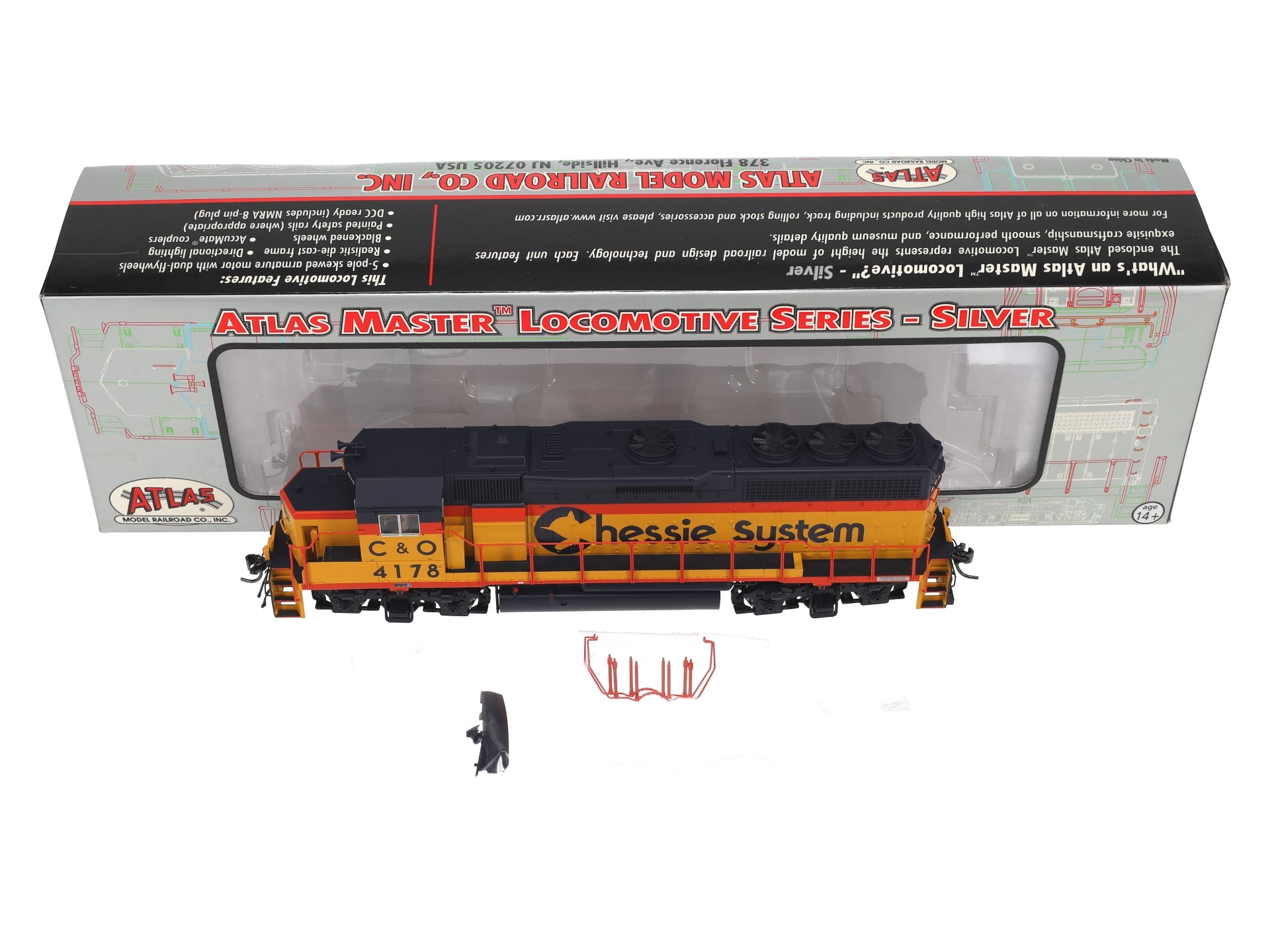 Atlas 10000346 HO Chessie System GP40-2 Diesel Locomotive #4178 NIB