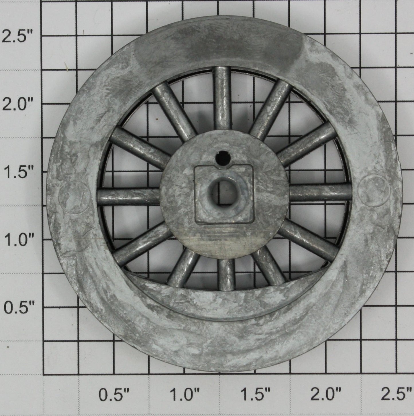 American Flyer 4696-6 Ives Black Spoked 2-1/2" Std. Gauge Steam Loco Wheel