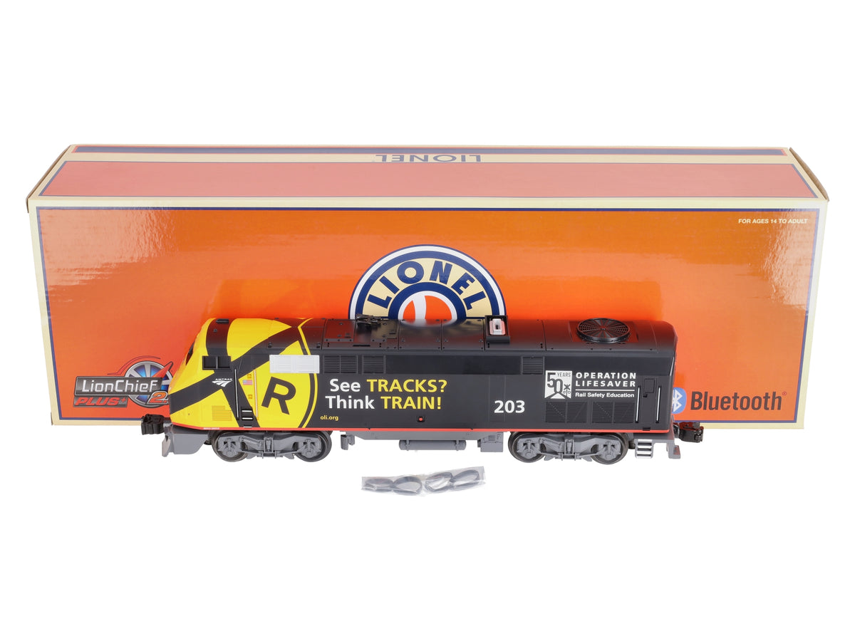 Lionel 2234220 O Gauge Amtrak Operation Life Saver P40 LionChief Plus 2.0 #203 MT/Box