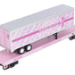 MTH 20-95396 O Cancer Awareness Flat Car w/ 40' Trailer #2019