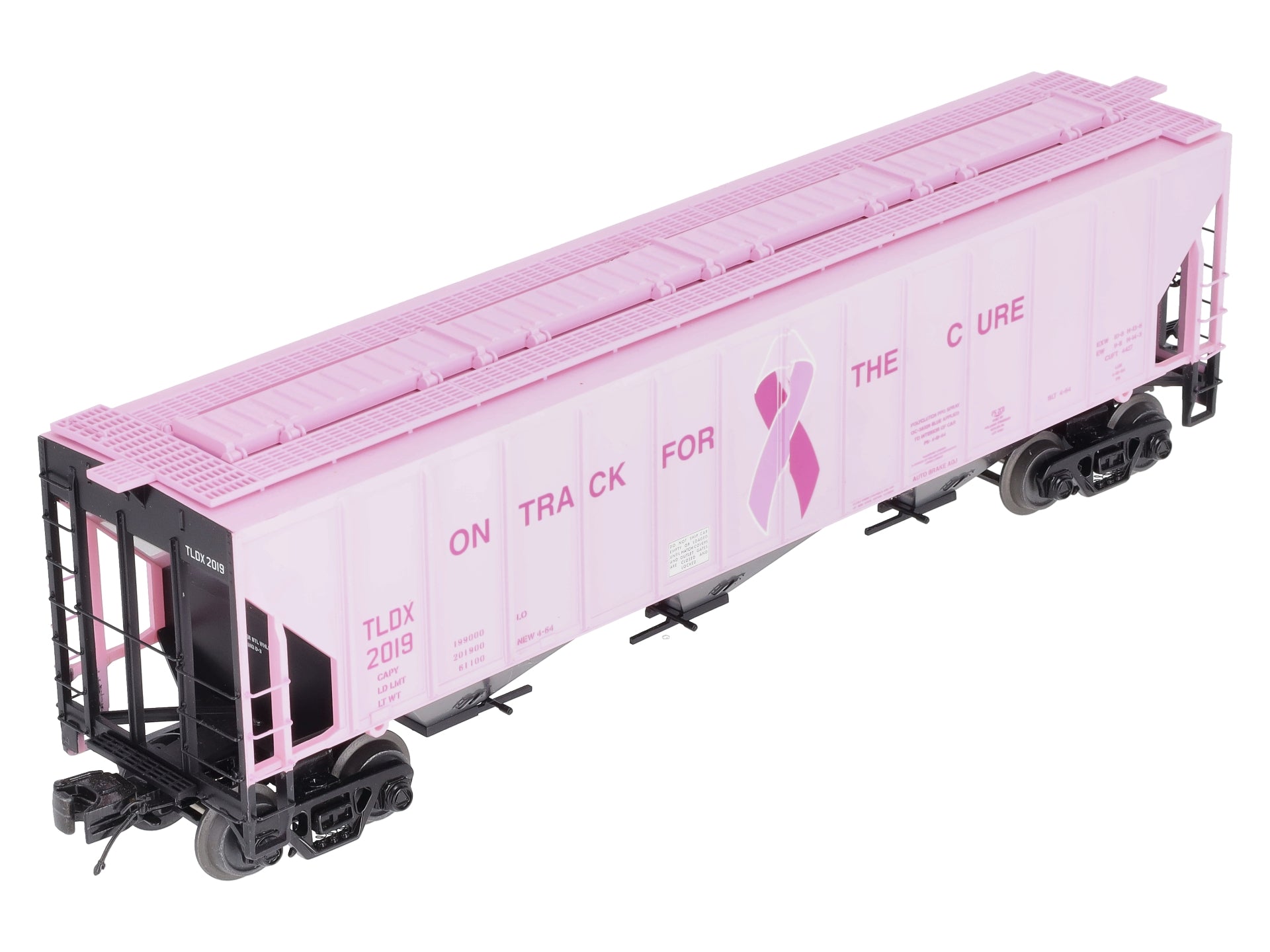MTH 20-97377 O TLDX 'On Track for A Cure' PS-2CD High-Sided Hopper #2019