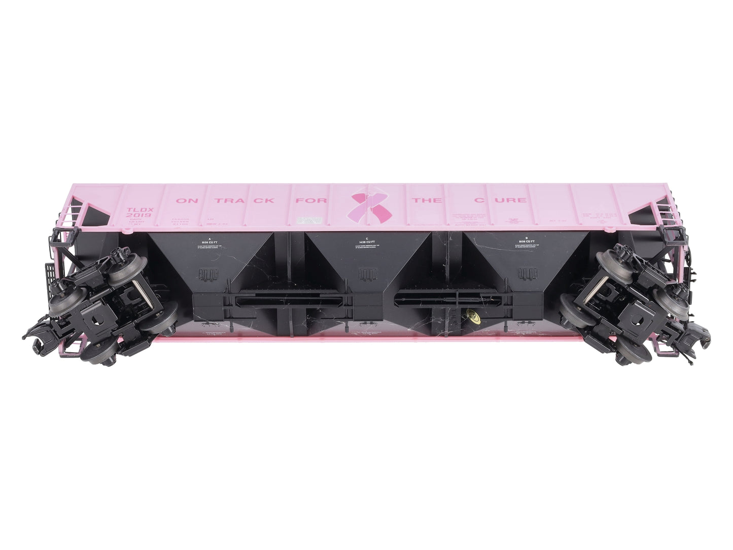 MTH 20-97377 O TLDX 'On Track for A Cure' PS-2CD High-Sided Hopper #2019