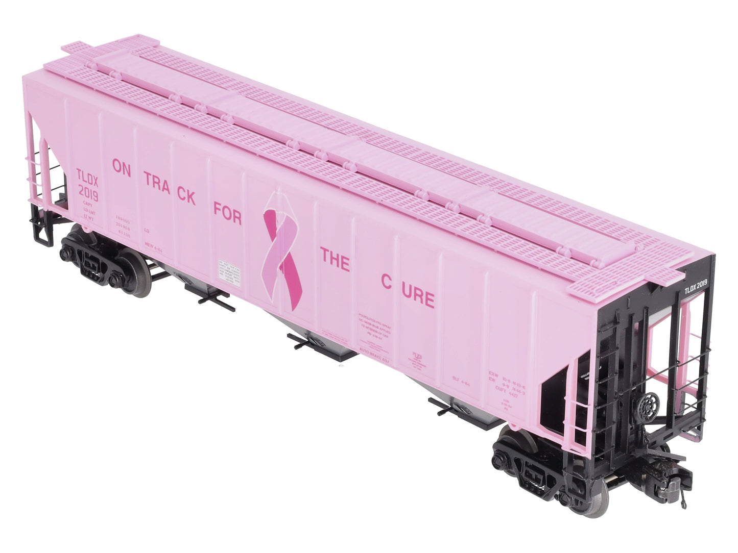 MTH 20-97377 O TLDX 'On Track for A Cure' PS-2CD High-Sided Hopper #2019