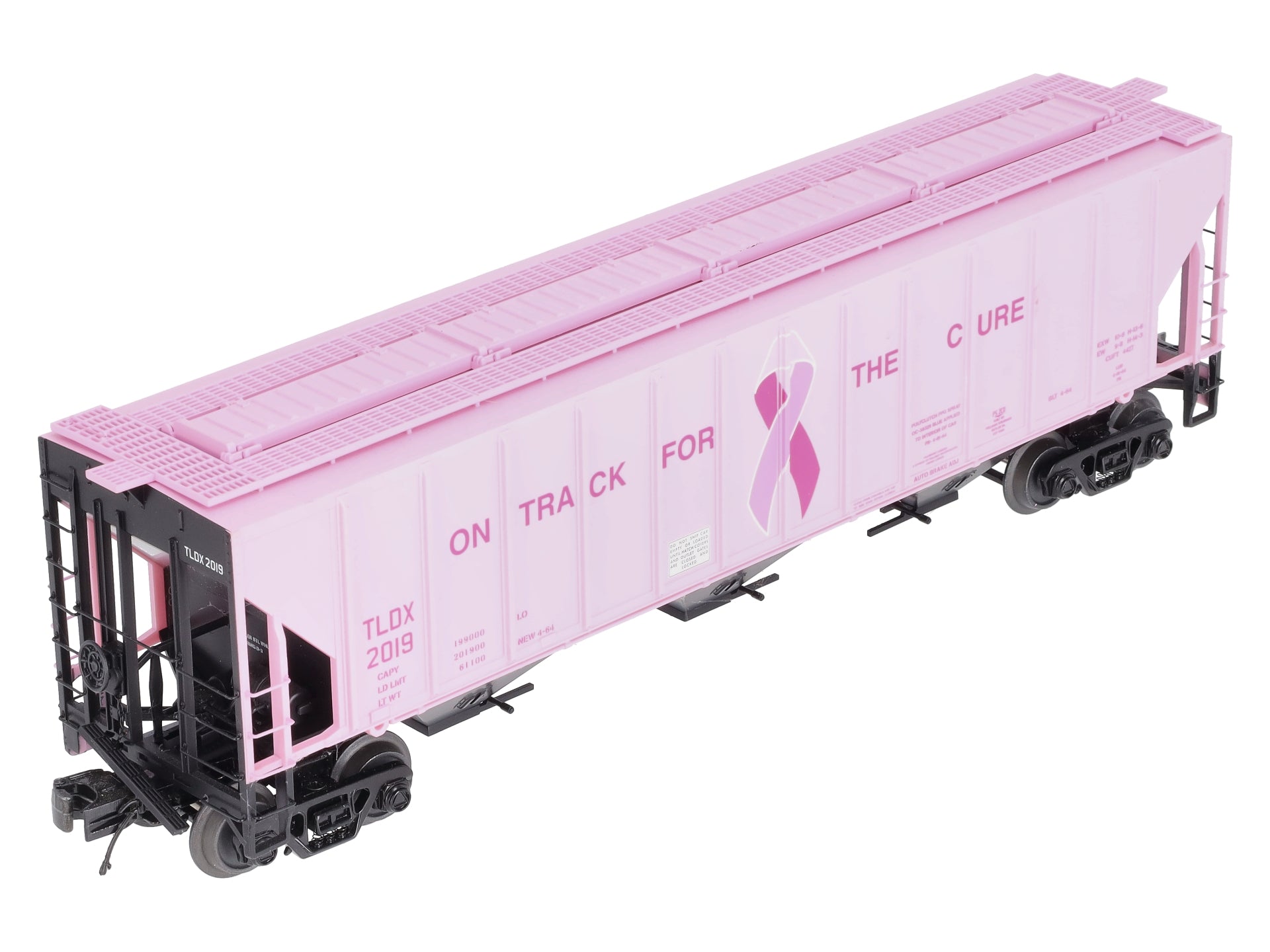 MTH 20-97377 O TLDX 'On Track for A Cure' PS-2CD High-Sided Hopper #2019