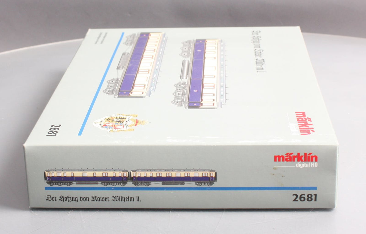 Marklin 2681 HO Scale Kaiser Wilhelm II Imperial Court 2-Car Set LN/Box