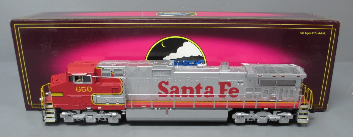 MTH 20-2431-3 O Gauge Santa Fe Dash-9 Non-Powered Diesel Engine #650 LN/Box
