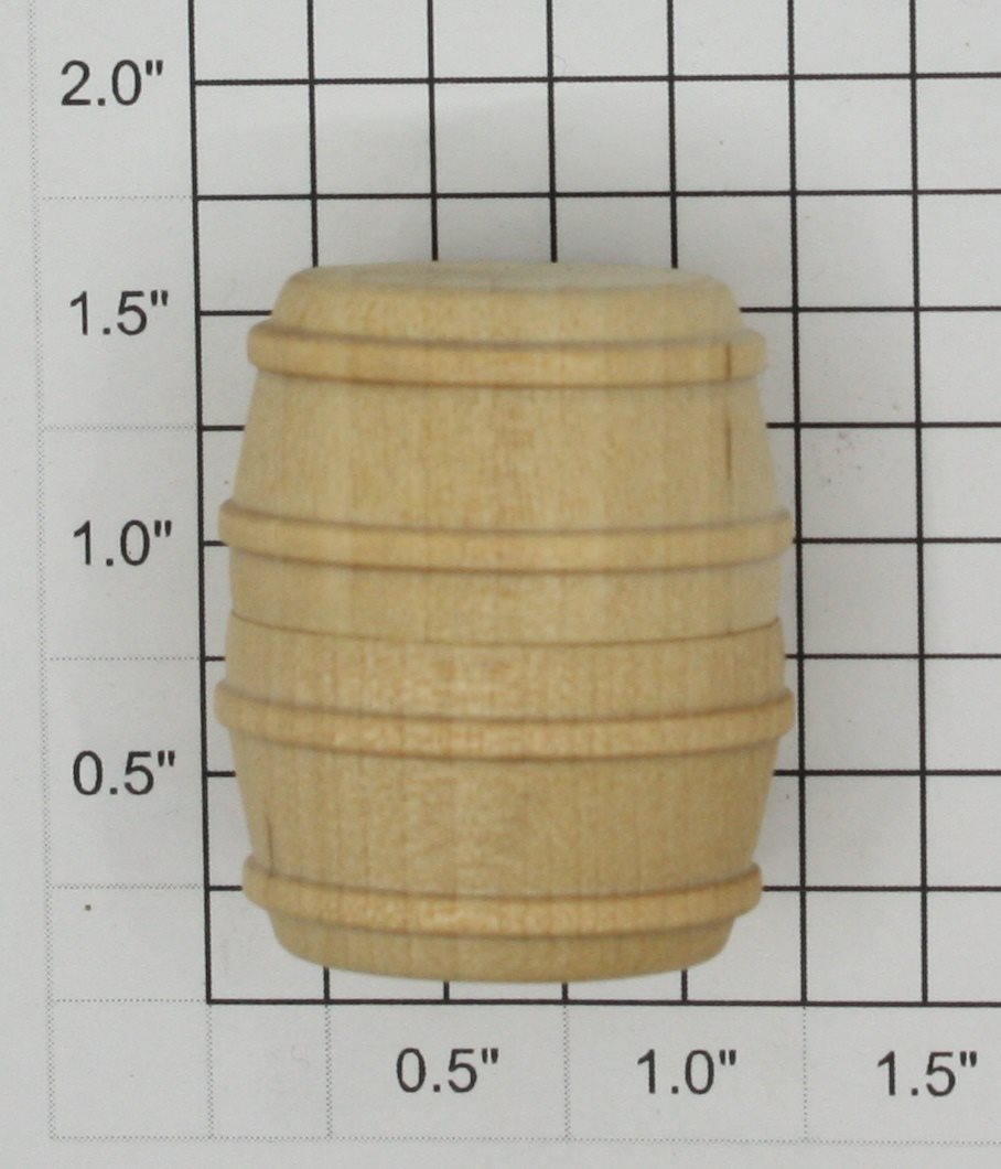 Lionel 209-3 1-7/16" x 1 1/4" OD 2-Piece Small Wood Barrel