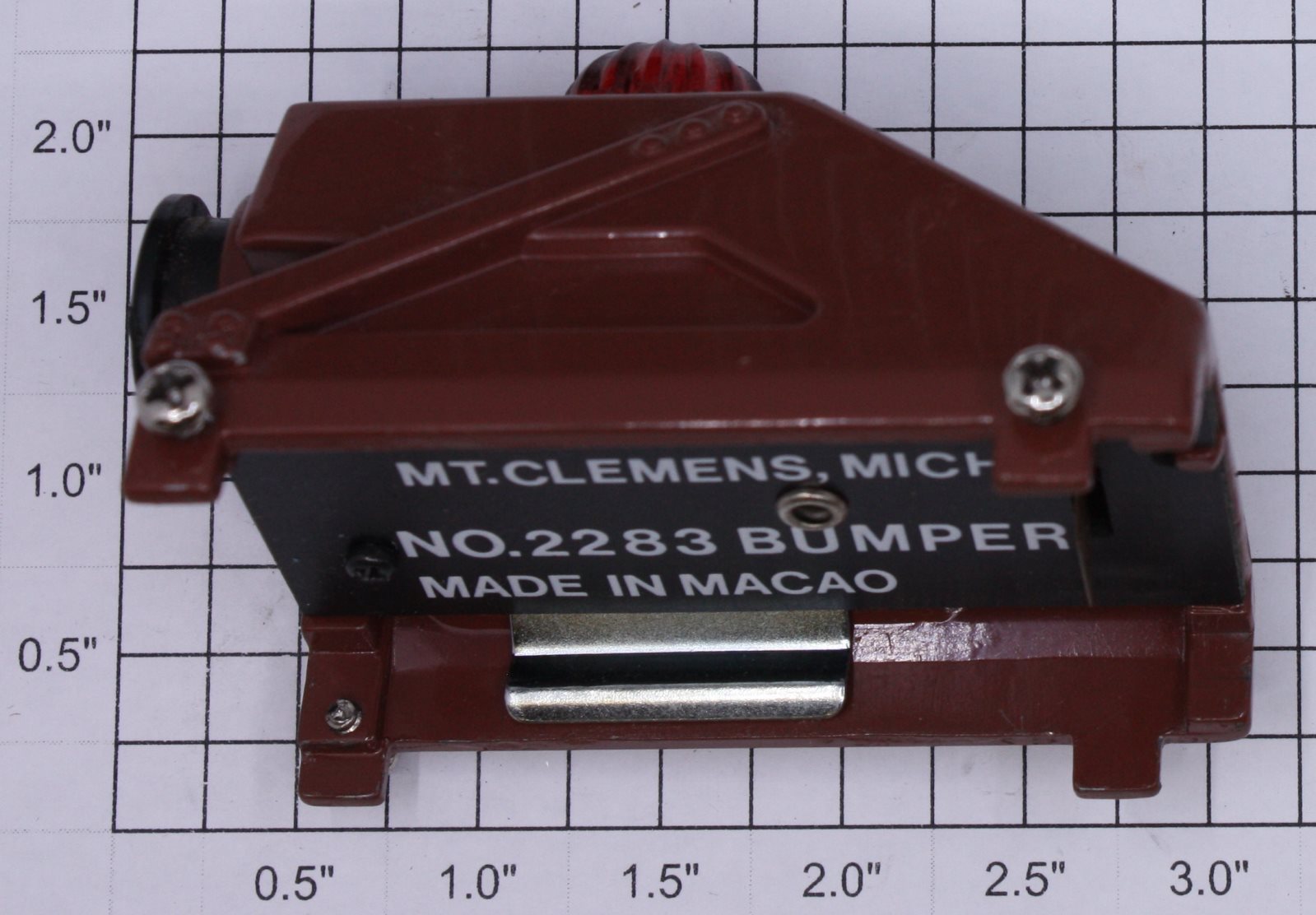 Lionel 2283 Brown Diecast Bumper