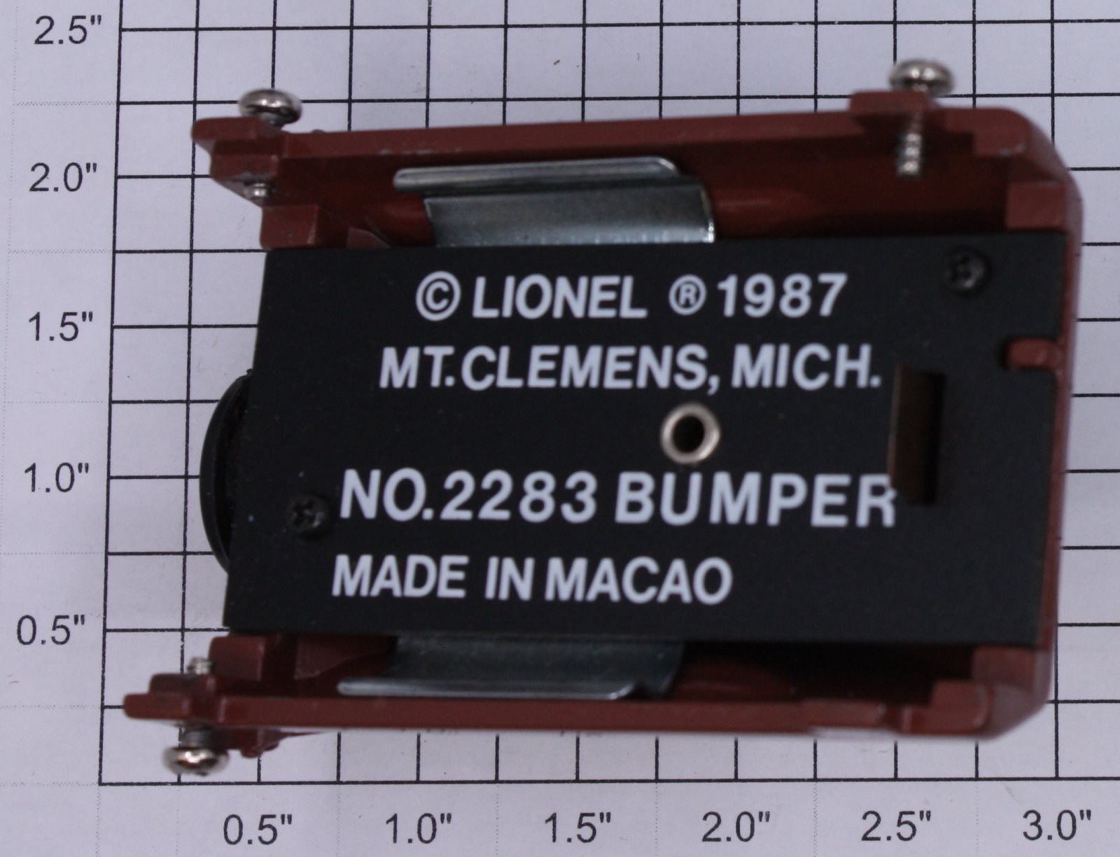 Lionel 2283 Brown Diecast Bumper