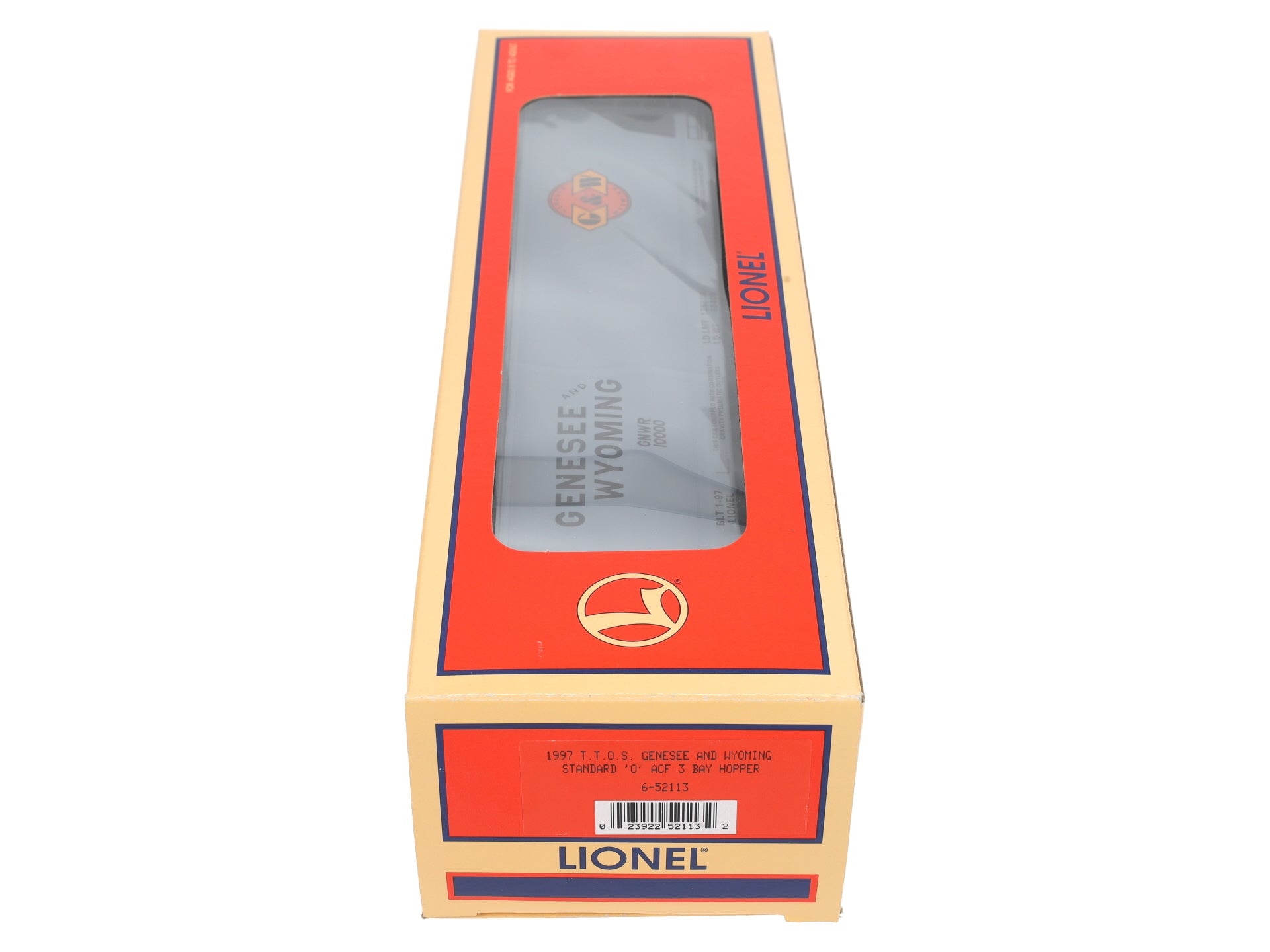 Lionel 6-52113 O Genesee & Wyoming TTOS 3 Bay ACF Hopper #10000 NIB