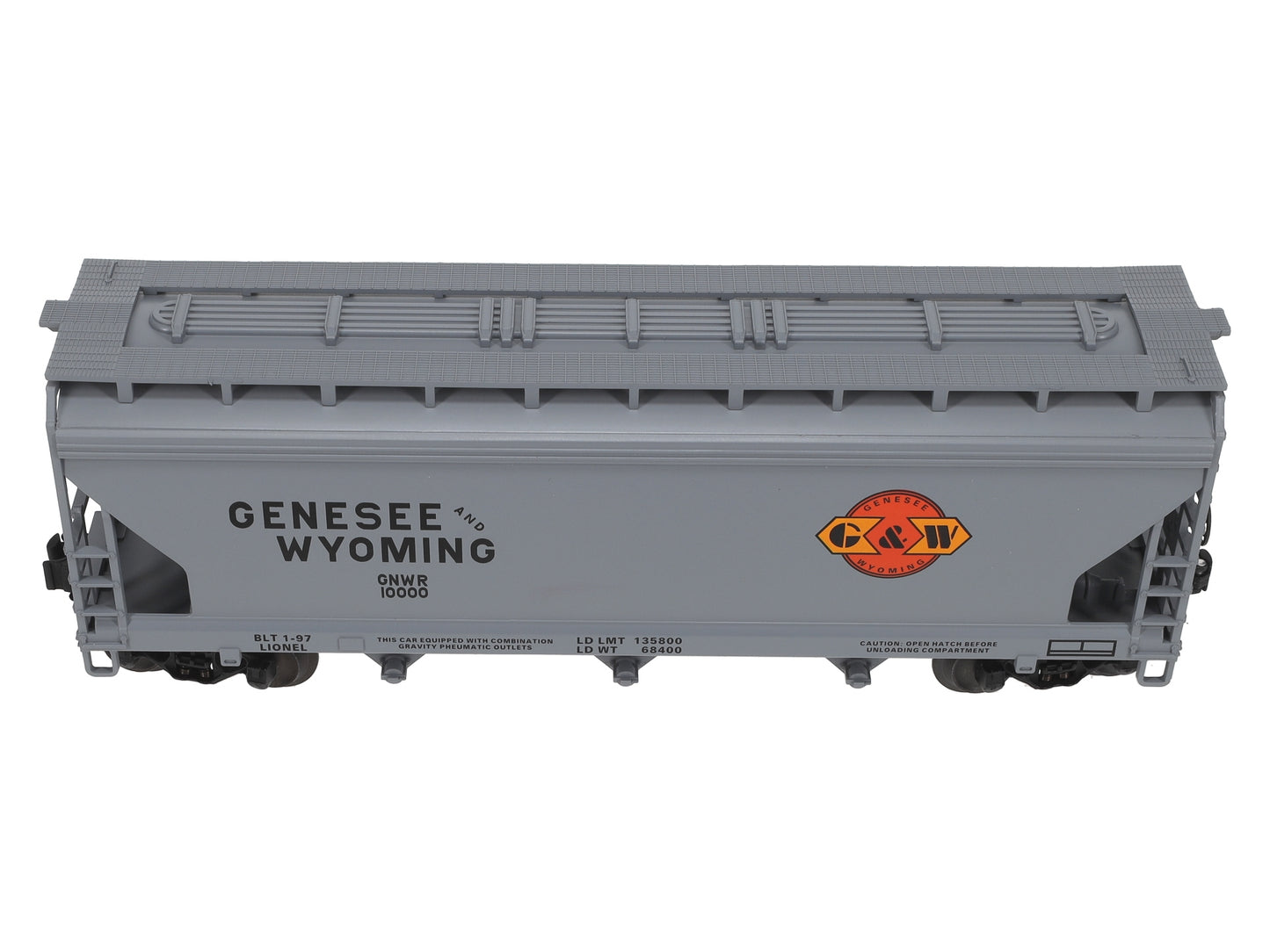 Lionel 6-52113 O Genesee & Wyoming TTOS 3 Bay ACF Hopper #10000 NIB