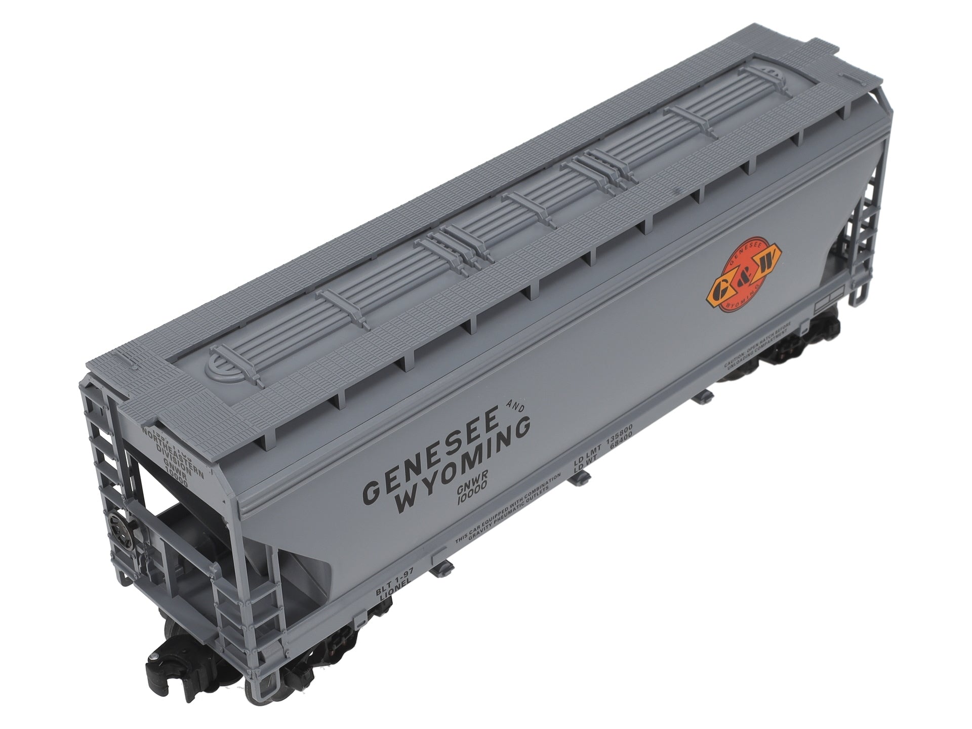 Lionel 6-52113 O Genesee & Wyoming TTOS 3 Bay ACF Hopper #10000 NIB