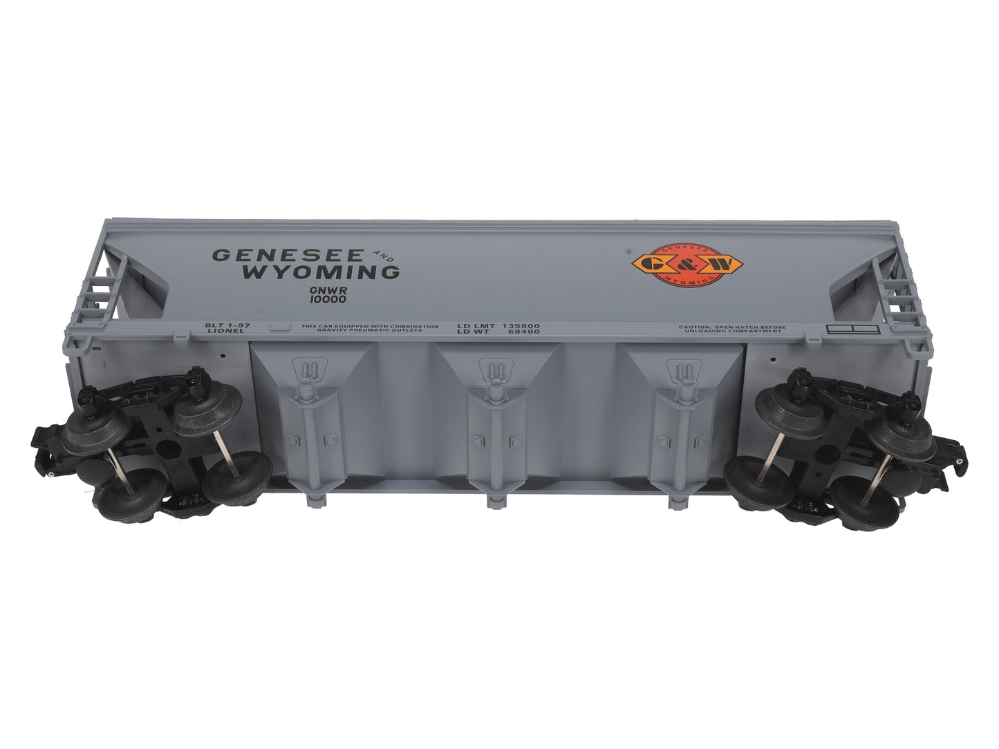 Lionel 6-52113 O Genesee & Wyoming TTOS 3 Bay ACF Hopper #10000 NIB