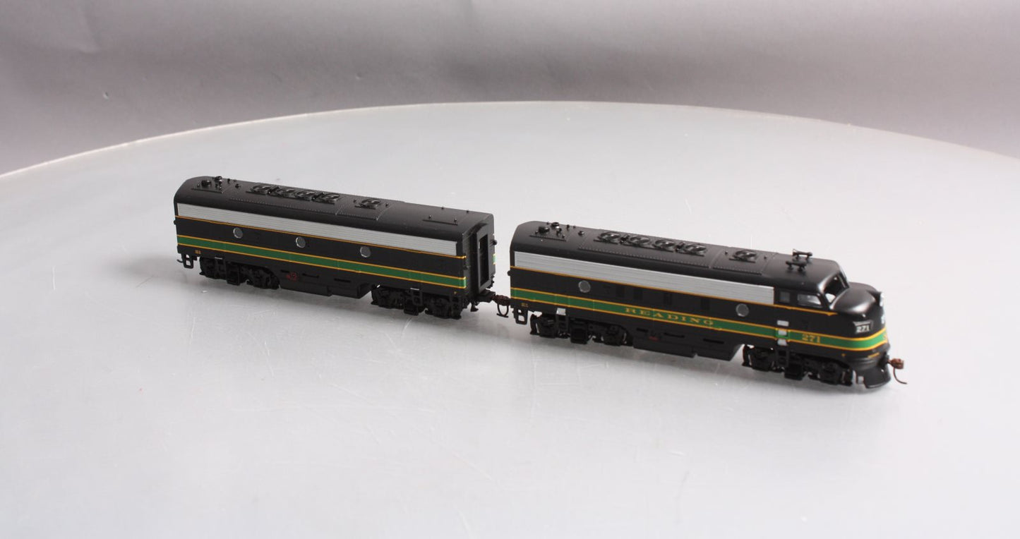 Athearn 76109 HO Scale Reading F7A/B Diesel Locomotive Set #271/#271B
