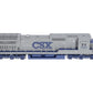 Atlas 7639 HO Scale CSX Dash 8-40C Diesel Locomotive #7501