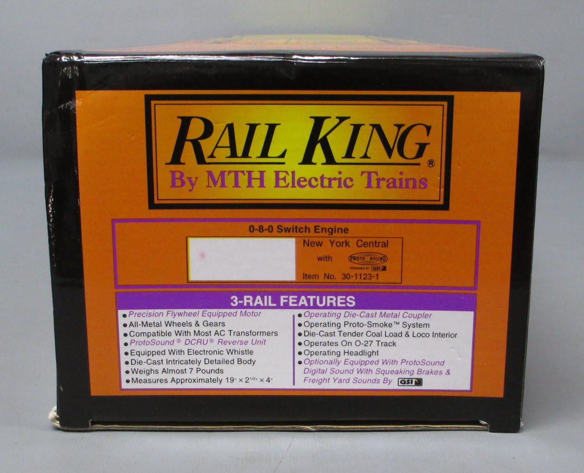 MTH 30-1123-1 O New York Central 0-8-0 Steam Switcher & Tender #415 w/PS1 LN/Box