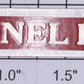 Lionel 392T-1 Nickel and Red Lionel Lines Nameplate with Mounting Tabs