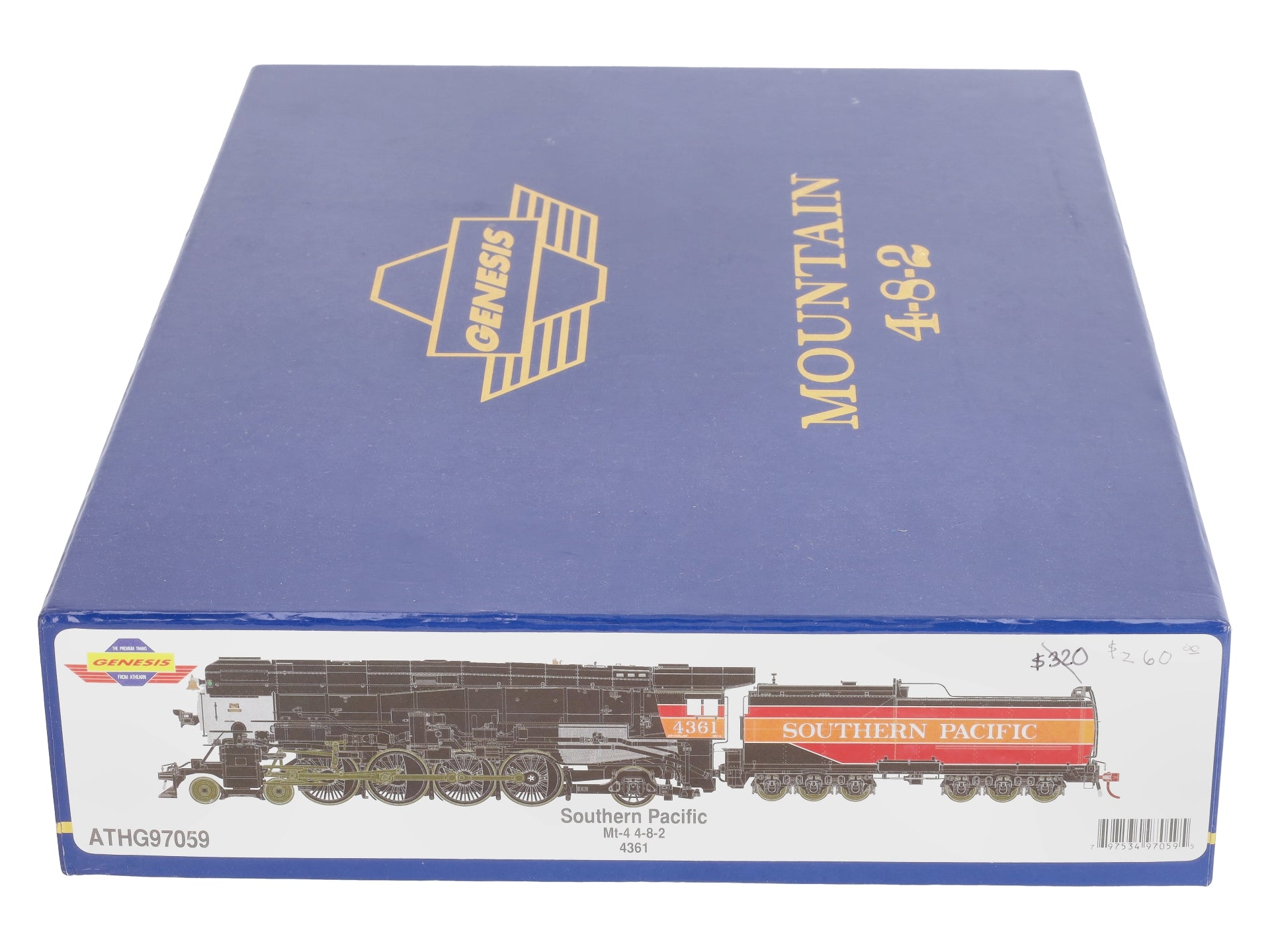 Athearn G97059 HO Southern Pacific 4-8-2 MT-4 Steam Loco w/Skyline Casing #4361