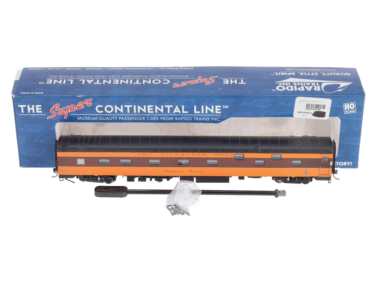 Rapido Trains 101128 HO Milwaukee Road "Zumbro River" Duplex Sleeper