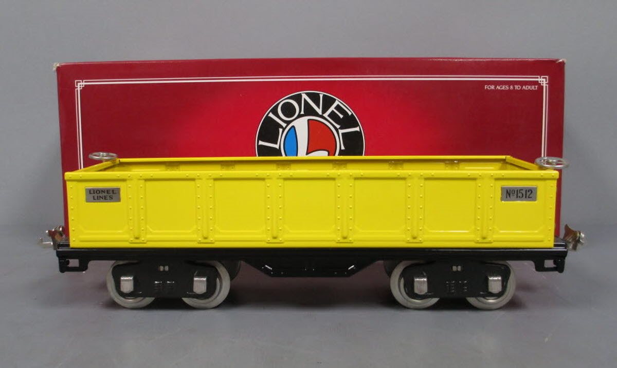 Lionel 6-13300 Standard Gauge 512 Yellow Gondola LN/Box