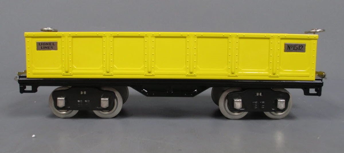 Lionel 6-13300 Standard Gauge 512 Yellow Gondola LN/Box