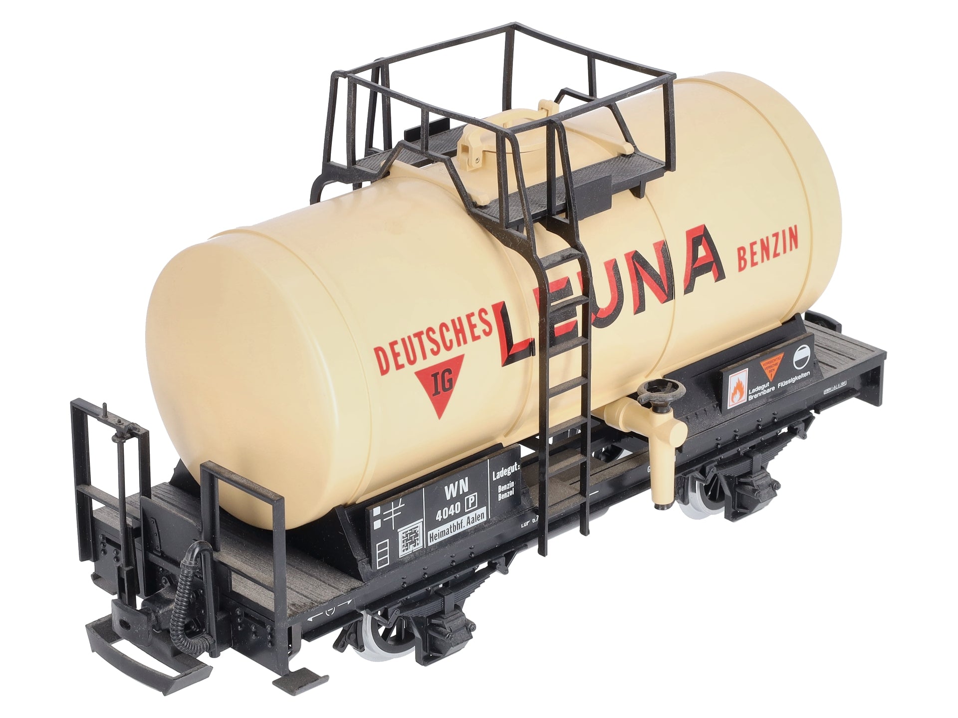 LGB 4040L G Scale Leuna Single Dome Tank Car - Metal Wheels EX/Box