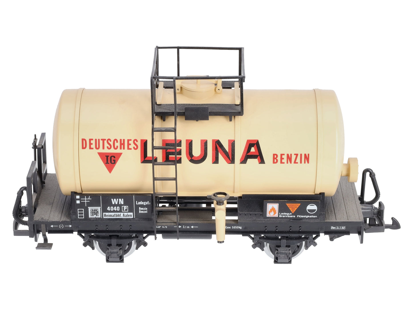 LGB 4040L G Scale Leuna Single Dome Tank Car - Metal Wheels EX/Box