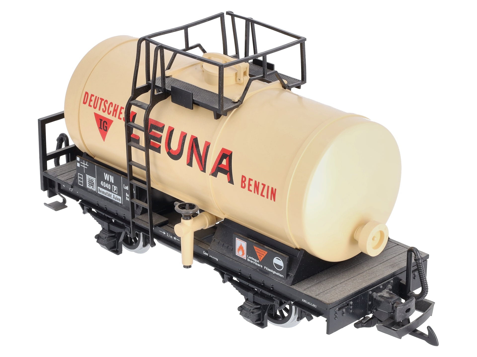 LGB 4040L G Scale Leuna Single Dome Tank Car - Metal Wheels EX/Box