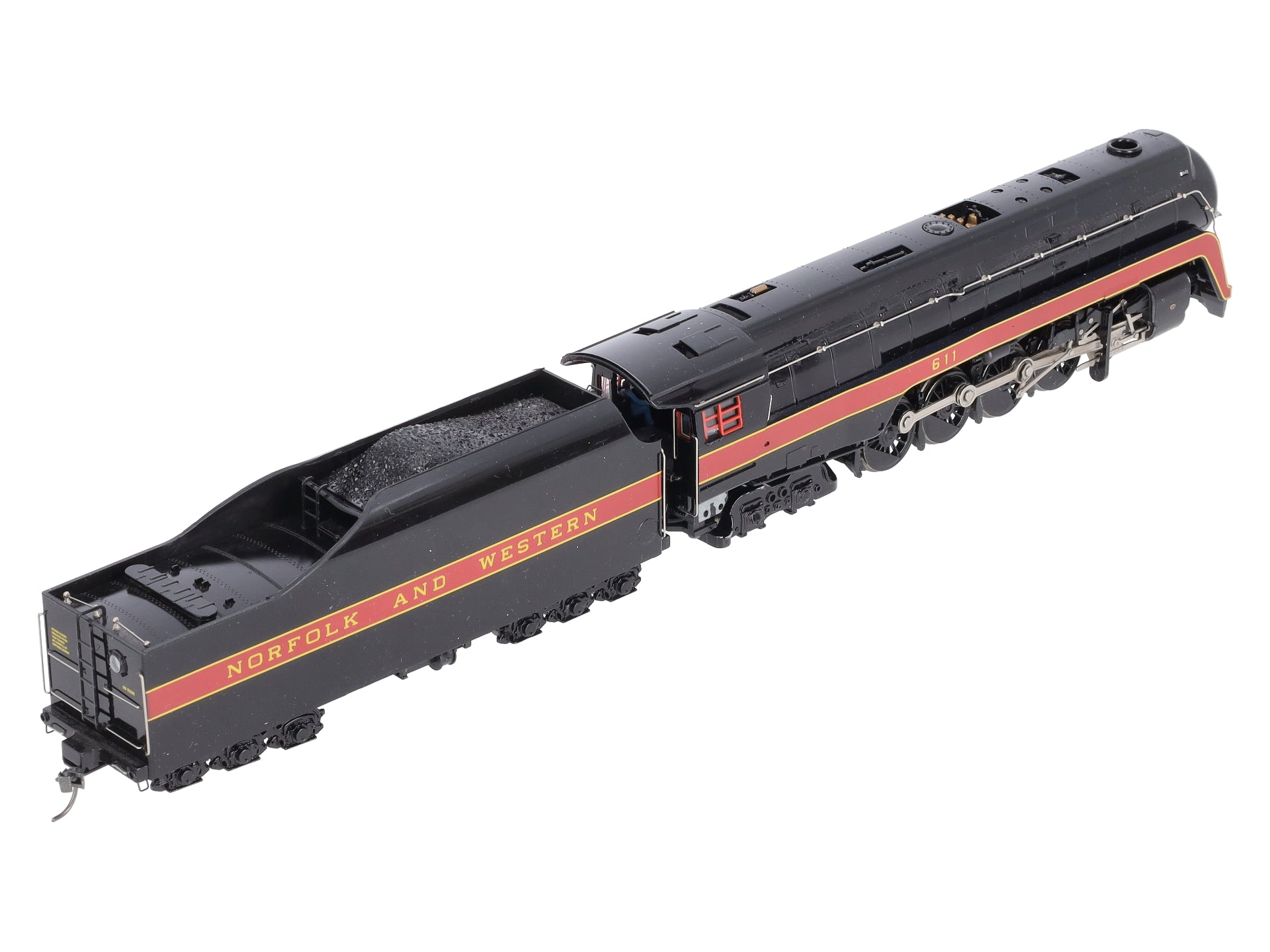 Bachmann Treni – Locomotiva A Vapore N&W Classe J 4-8-4 #611 – Scala N Con Sound DCC – Modellismo Ferroviario