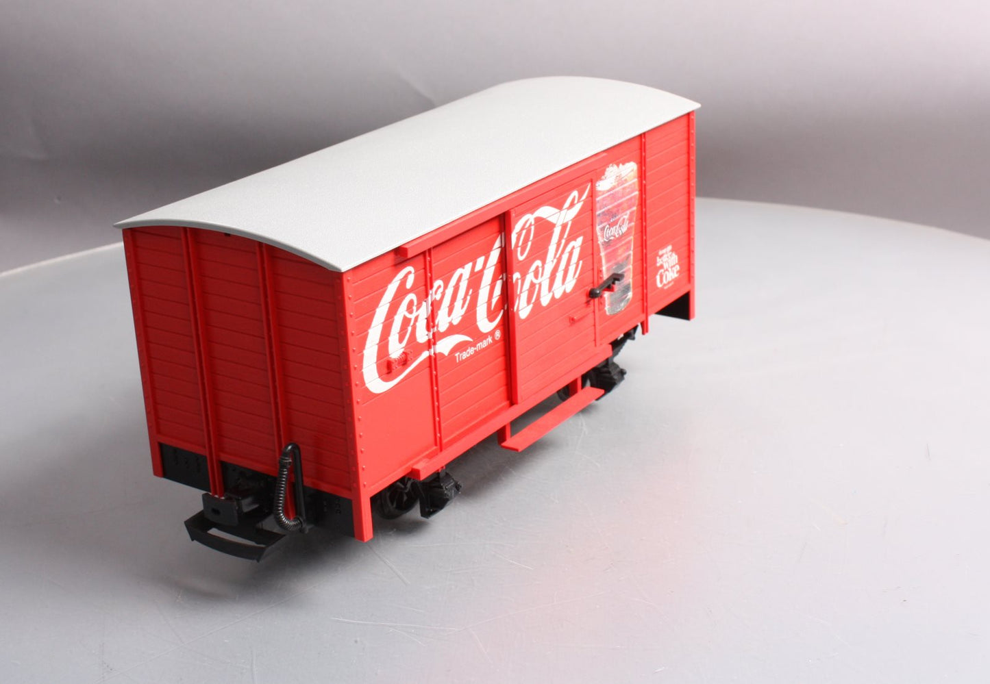 Coca-Cola 45352 G Scale Coke Brand Box Car w/Sound EX/Box