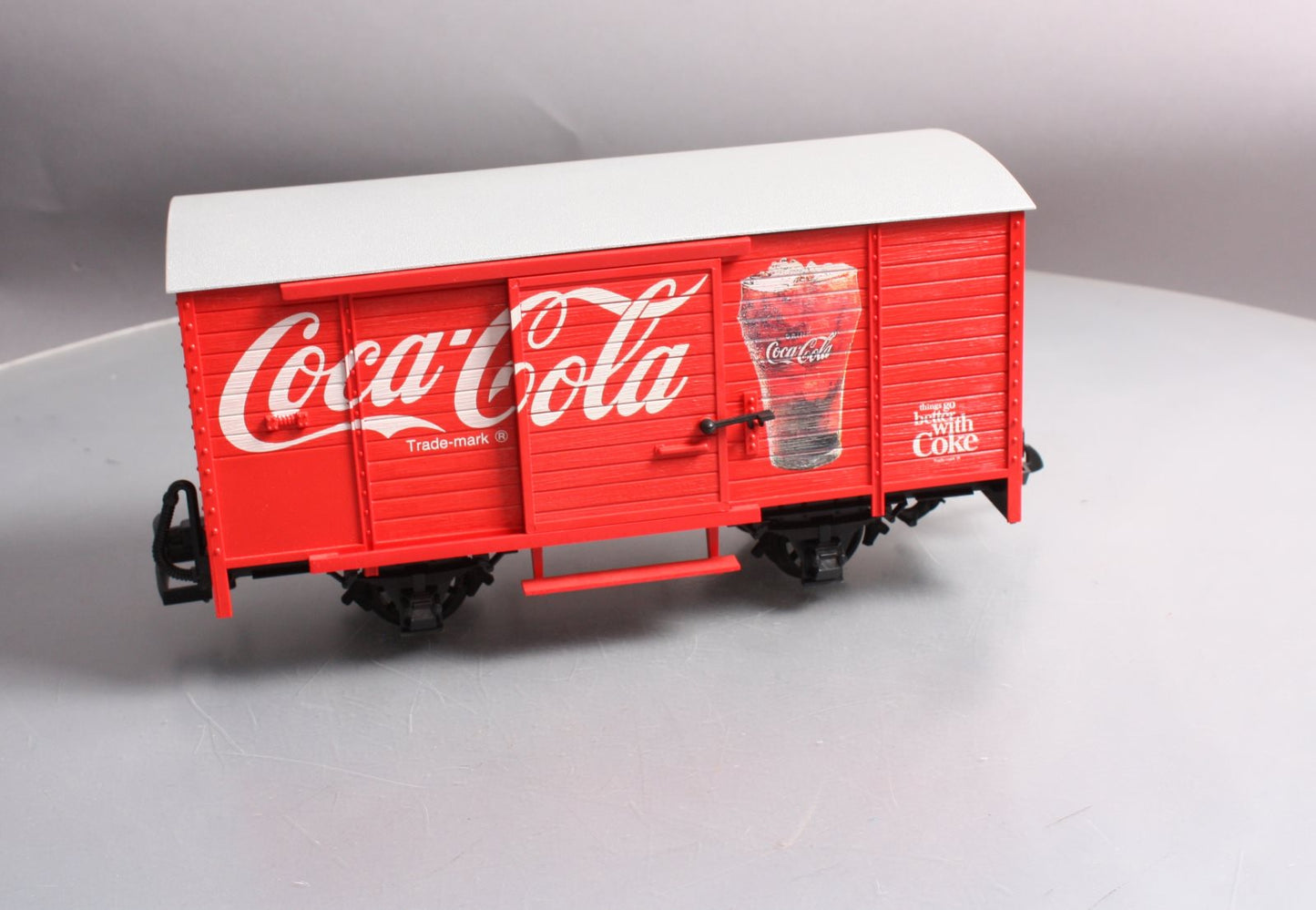 Coca-Cola 45352 G Scale Coke Brand Box Car w/Sound EX/Box