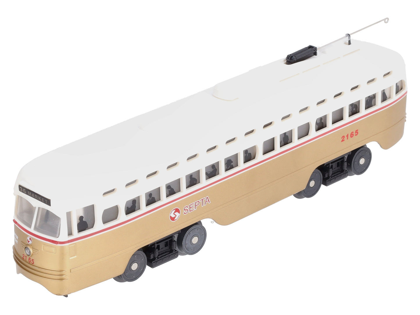 MTH 30-2503-0 O Gauge SEPTA PCC Electric Trolley Car #2165 EX/Box