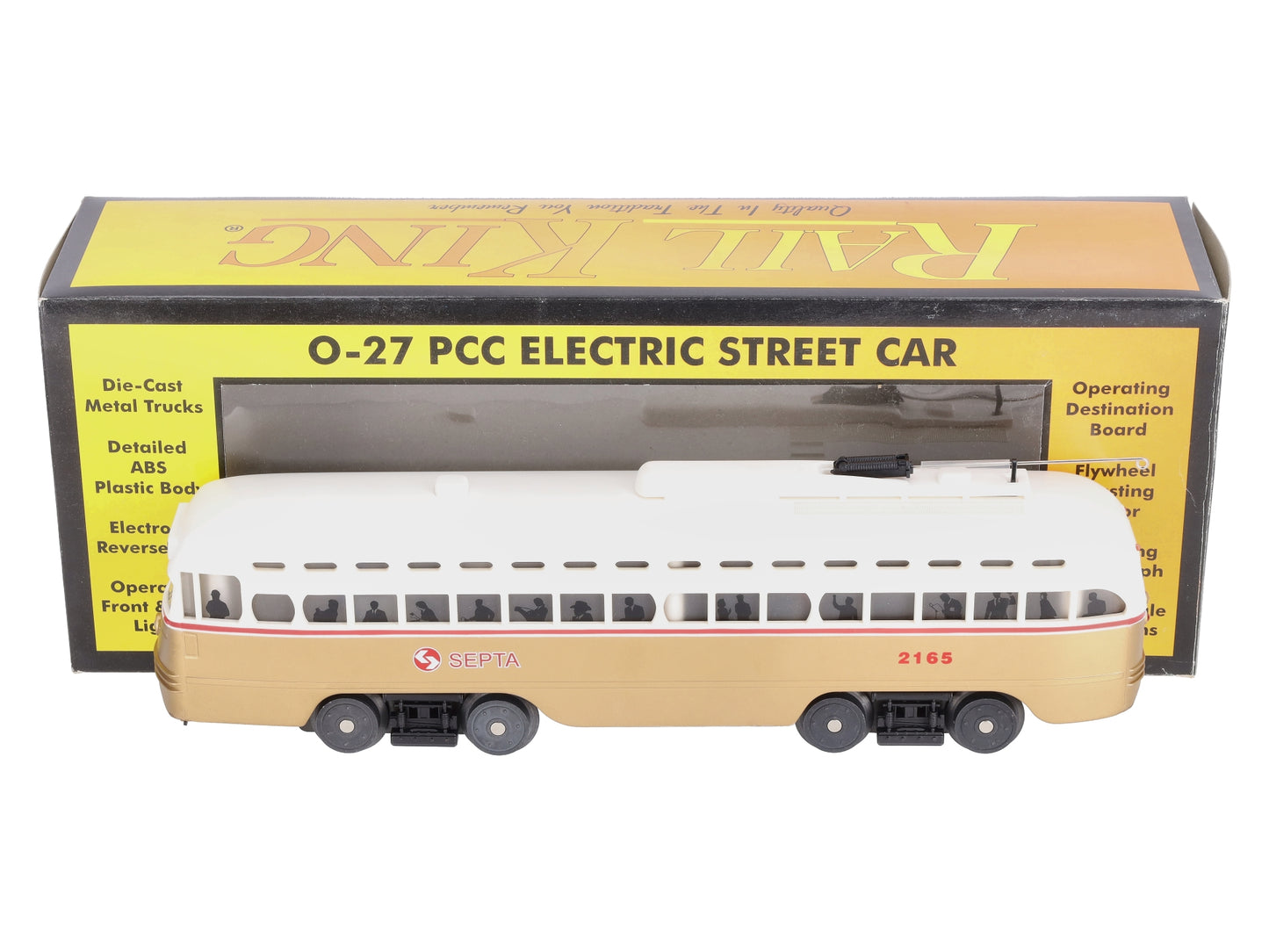 MTH 30-2503-0 O Gauge SEPTA PCC Electric Trolley Car #2165 LN/Box