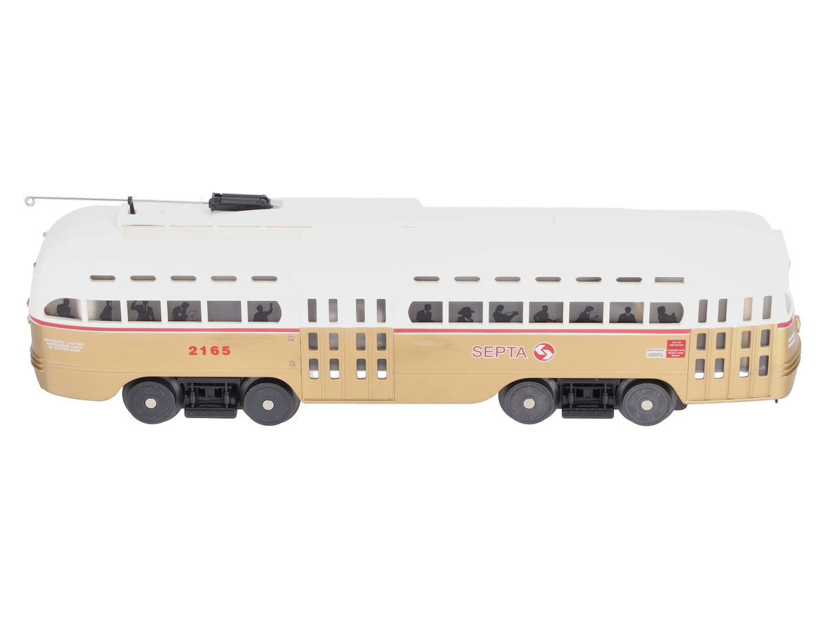 MTH 30-2503-0 O Gauge SEPTA PCC Electric Trolley Car #2165 LN/Box