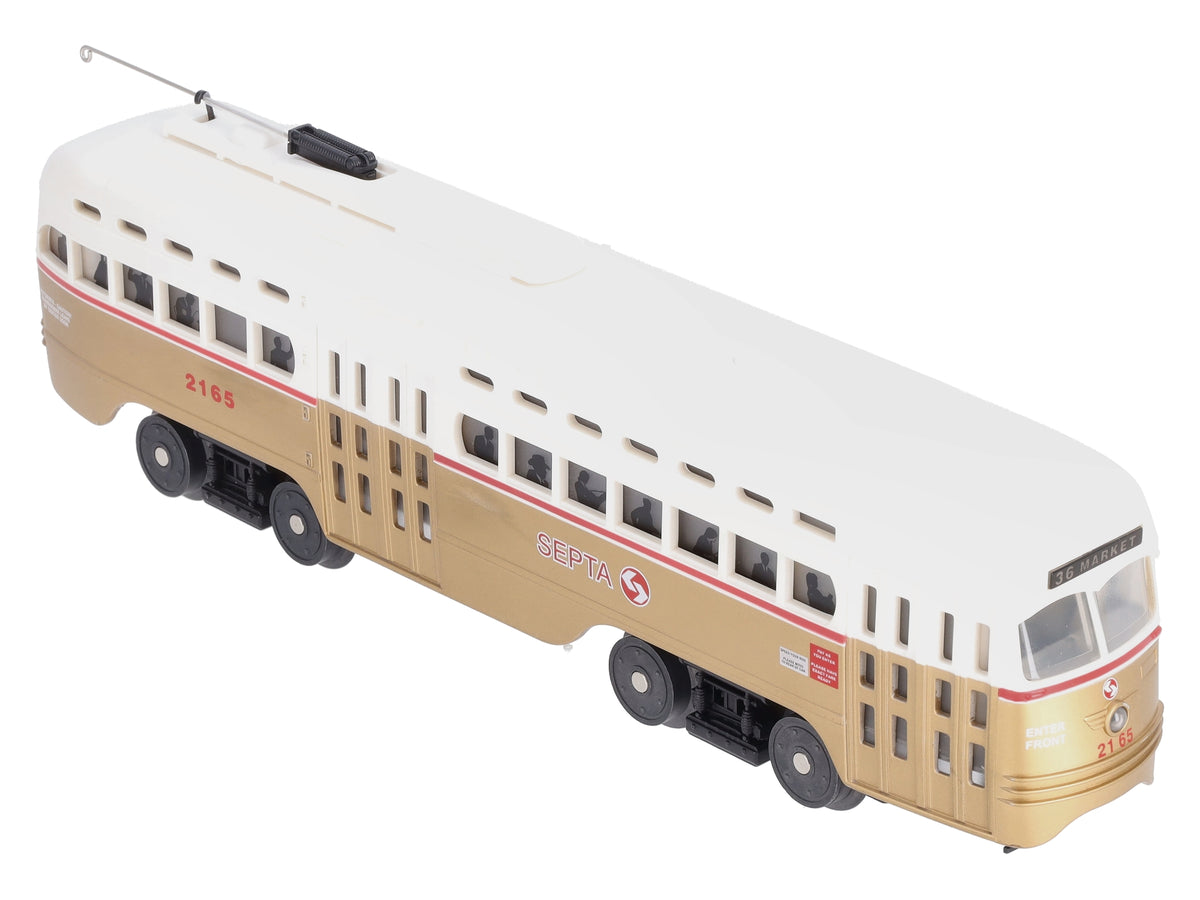 MTH 30-2503-0 O Gauge SEPTA PCC Electric Trolley Car #2165 LN/Box