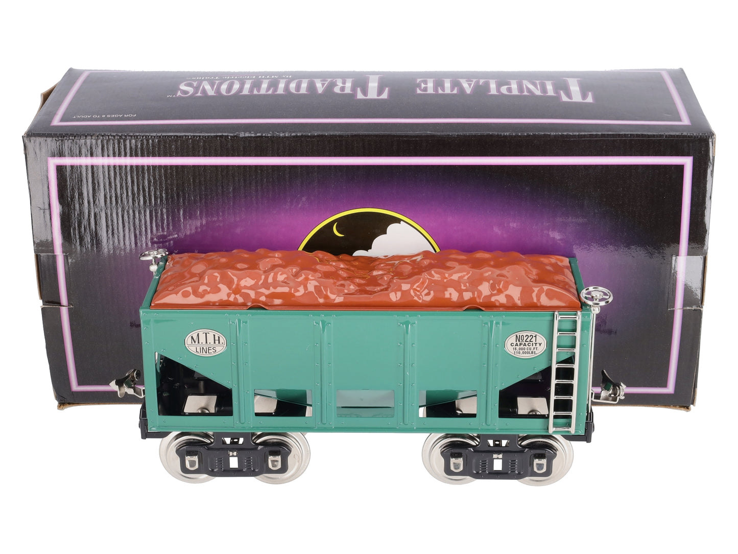 MTH 10-1146 Standard Gauge Tinplate Ore Car #221 LN/Box