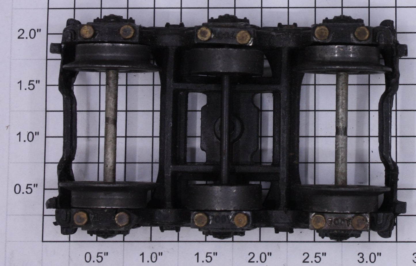 Lionel 700T-3 Black 6-Wheel Tender Truck Frame