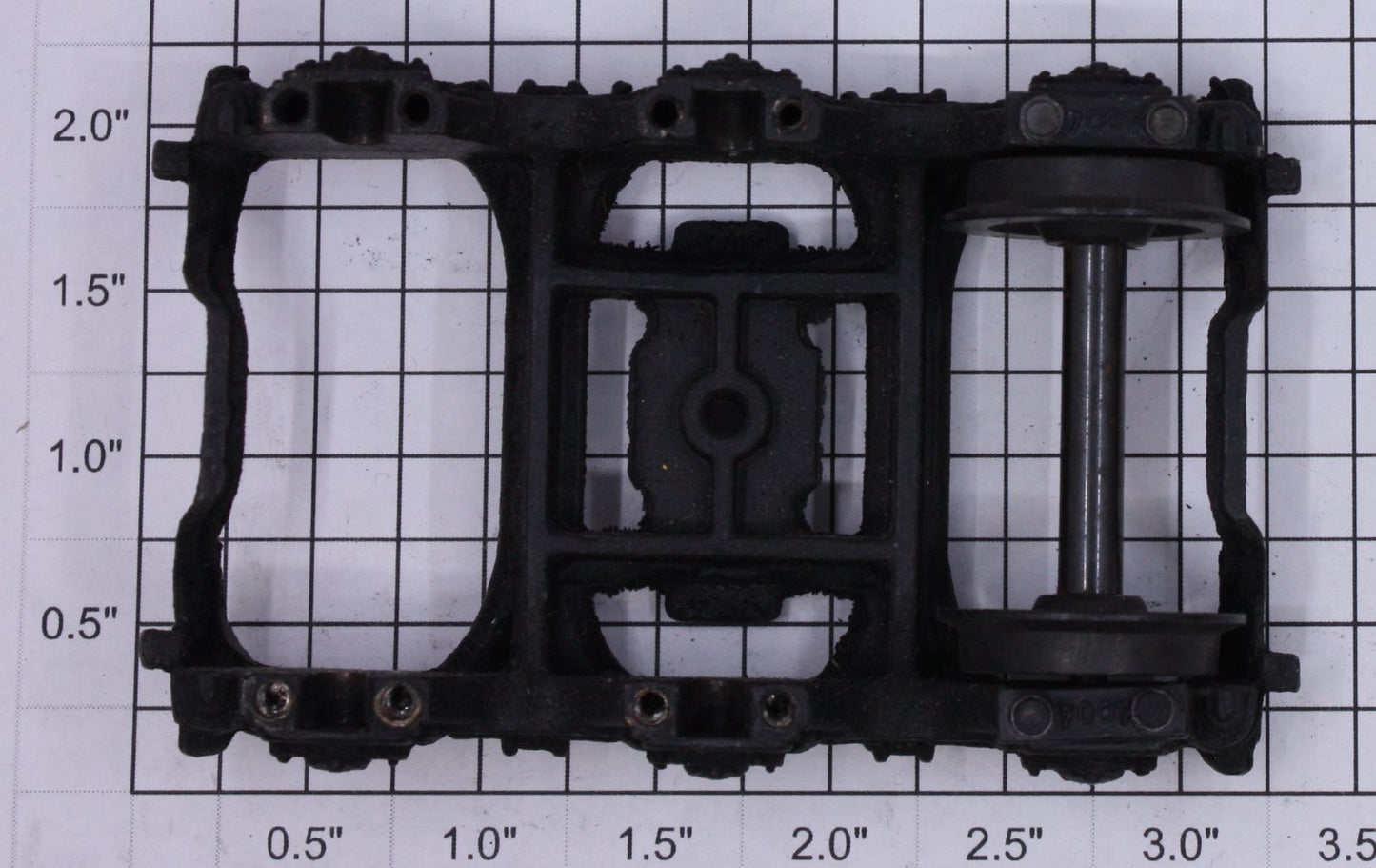 Lionel 700T-3 Black 6-Wheel Tender Truck Frame-Incomplete Missing 2 Wheel Sets