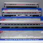 Atlas 6212 O Amtrak Horizon Passenger Cars - 3-Rail (Set of 3) LN/Box
