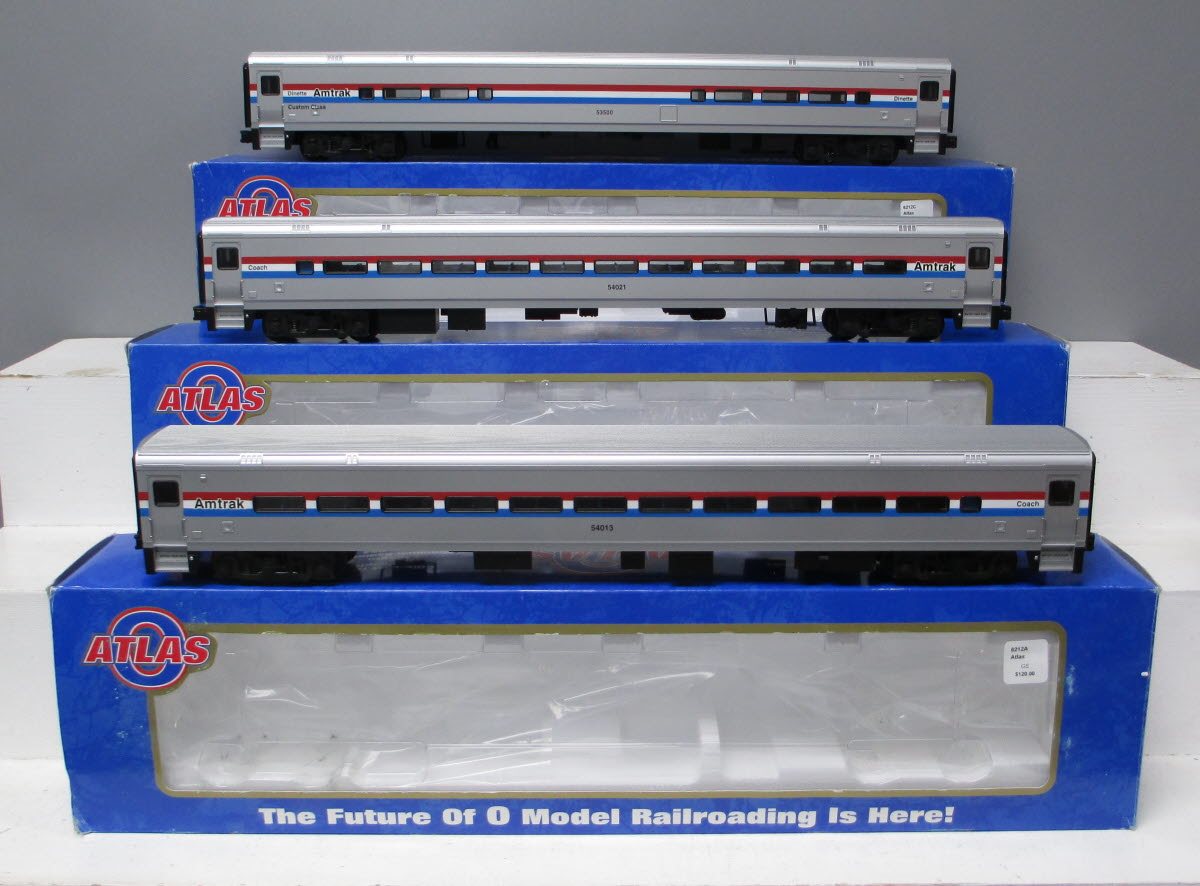 Atlas 6212 O Amtrak Horizon Passenger Cars - 3-Rail (Set of 3) LN/Box