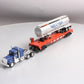 Lionel 6-52296 O Gauge Long Island Flat & Republic Aviation w/Tanker Truck NIB