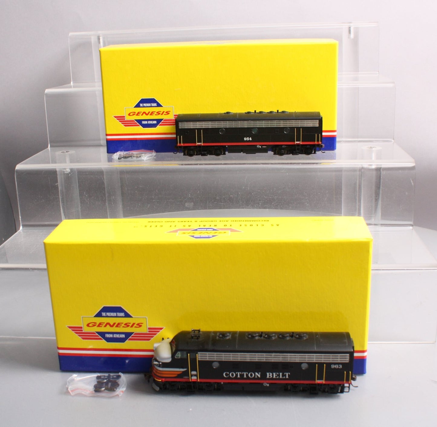 Athearn G1618 HO Scale Cotton Belt F-7A/F-7B Diesel Locomotive Set LN/Box
