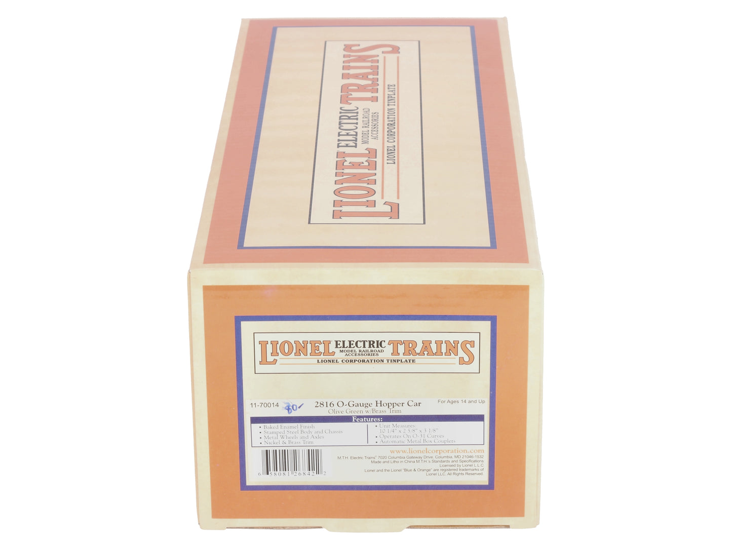 Lionel 11-70014 Coal Car #2816 Olive Green