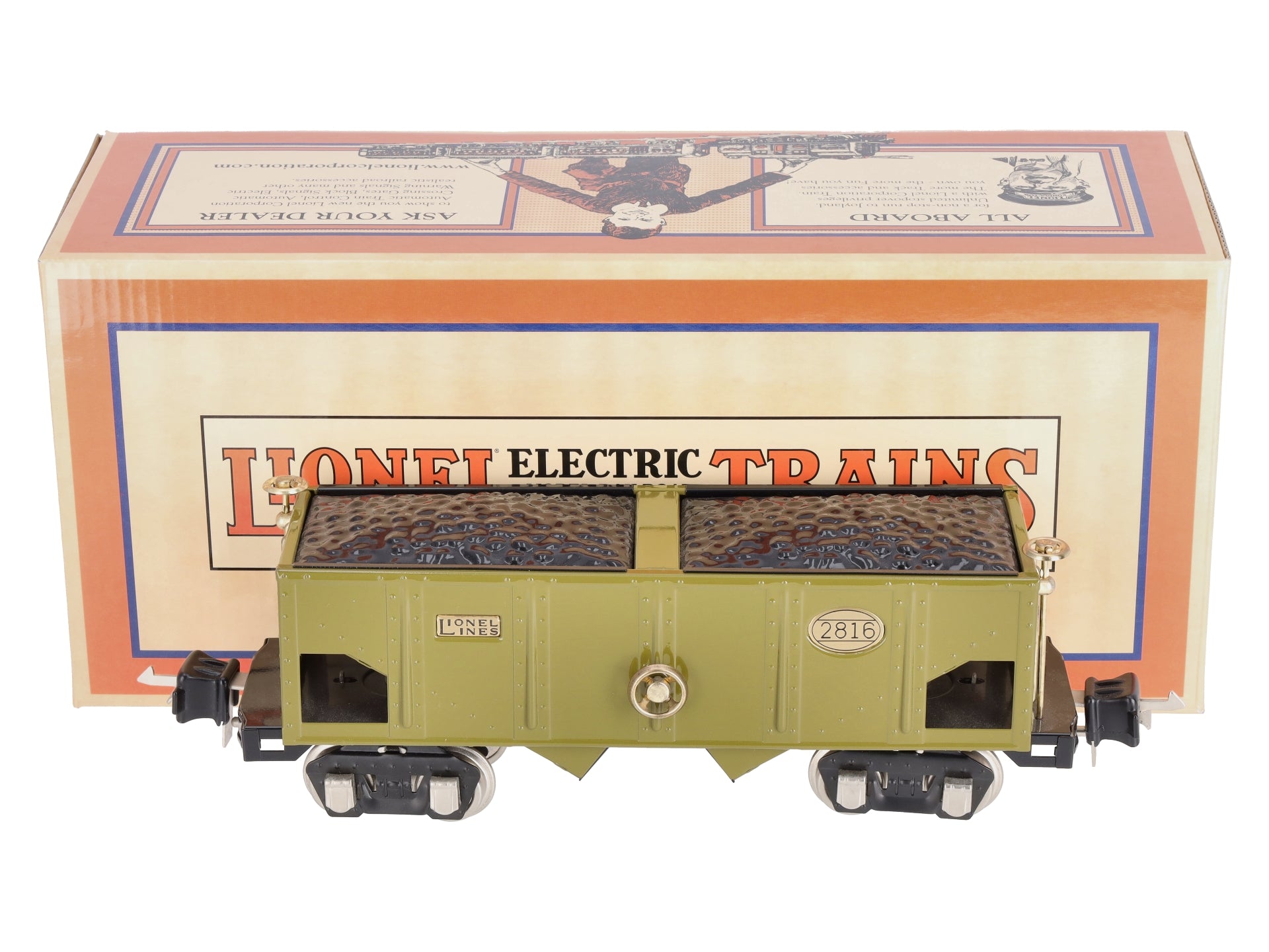 Lionel 11-70014 Coal Car #2816 Olive Green