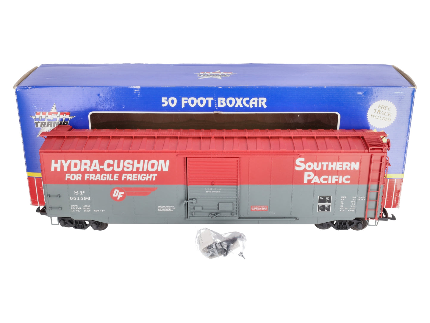 USA Trains R19302A G Southern Pacific 50 Ft. Box Car with Steel Door #651597