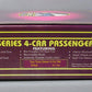 MTH 10-1024 O Gauge Tinplate 600 Series Two-Tone Green Passenger Car Set LN/Box